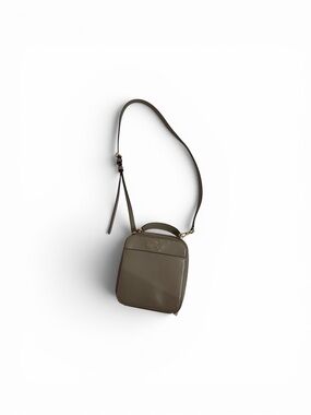 Kate Spade Saffiano Leather Crossbody Bag Taupe Gray Top Handle